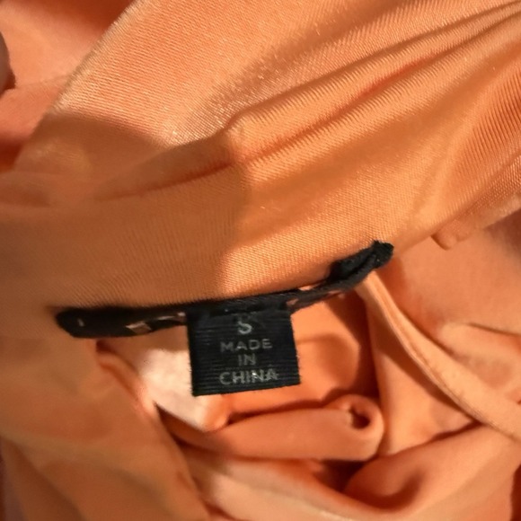 NBD Size Small Orange dress with a wrap front tie at the waist Spaghetti Strap - Picture 6 of 6